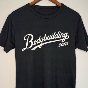 $5 ADD ON Bodybuilding.com Black T-Shirt crew Neck Short Sleeve Men’s Medium